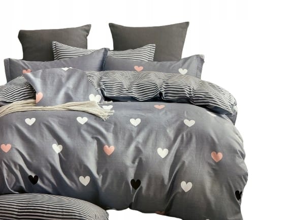 8a308e04-93e3-4480-8170-7fd1e8f69cf6 KOMPLET POŚCIELI 160x200 cm POŚCIEL DWUSTRONNA BAWEŁNIANA 100% 3 CZĘŚCIOWA - obrazek 1