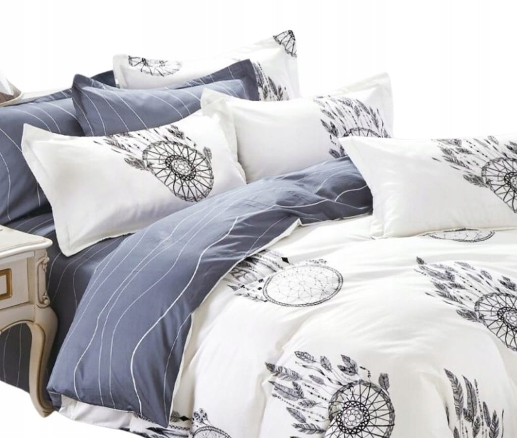 fe738301-6fa3-4c0b-954b-7212b2a22383 KOMPLET POŚCIELI 160x200 cm BAWEŁNIANA 100% 3 CZĘŚCIOWA POŚCIEL DWUSTRONNA - obrazek 1